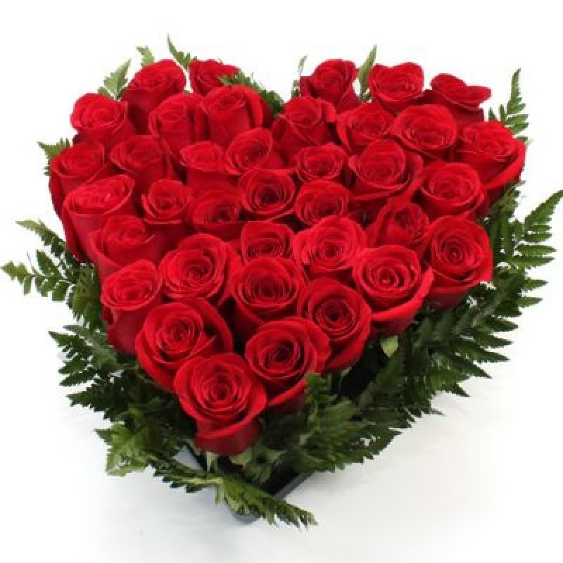 Top 100 arreglos de rosas en forma de corazón